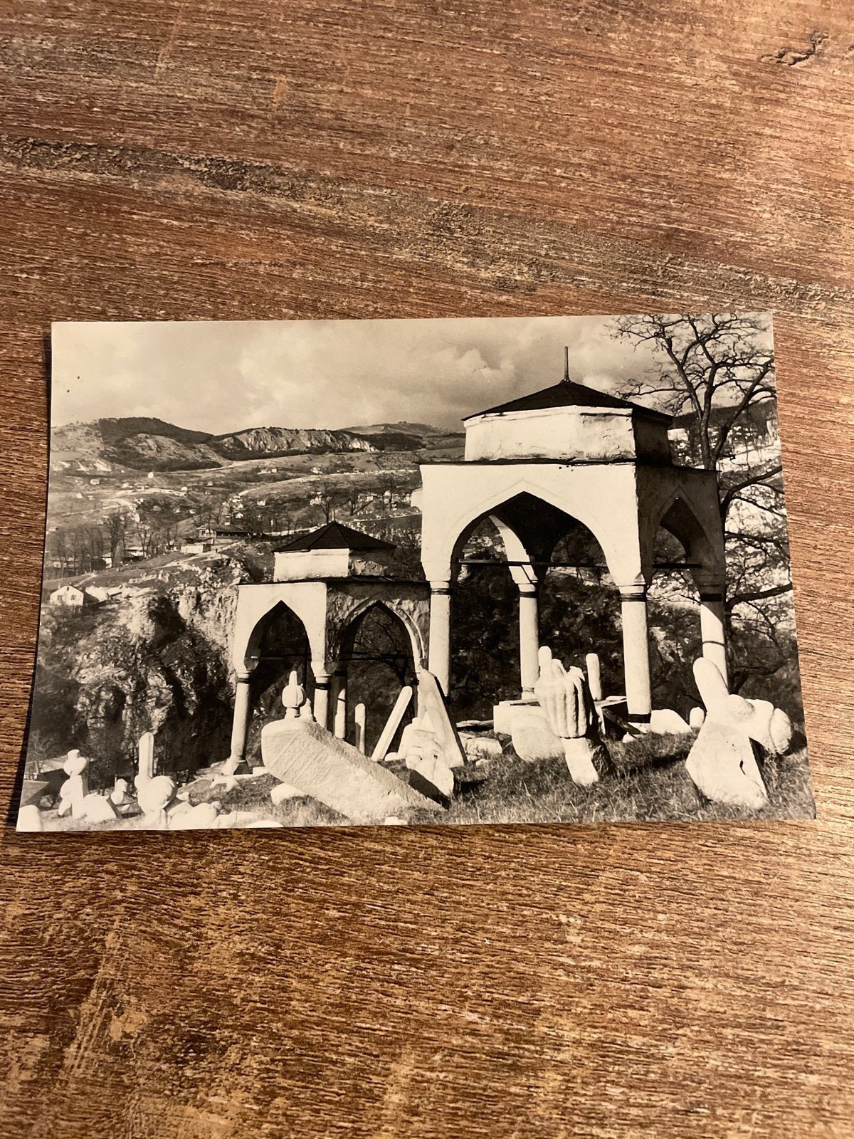 Oude ansichtkaart Sarajevo Moslim begraafplaats, Ophalen of Verzenden, 1940 tot 1960, Gelopen, Stad of Dorp