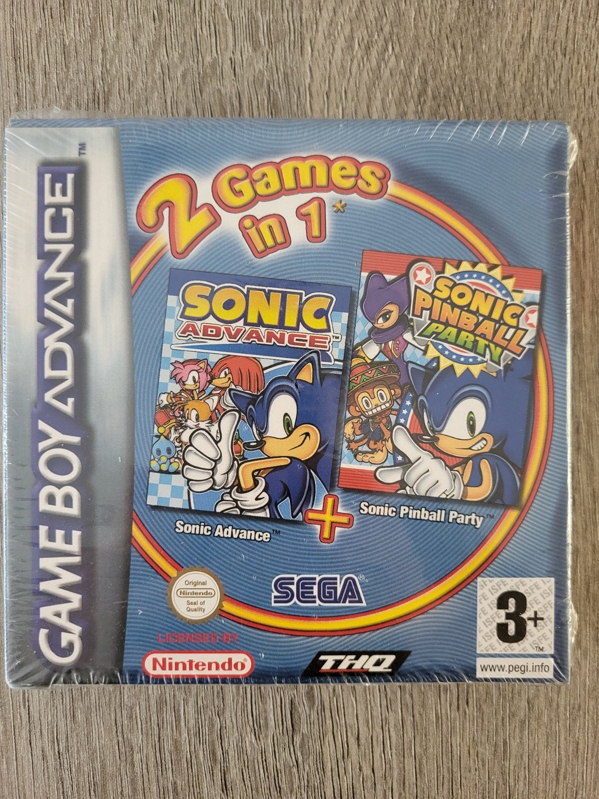 Sonic Advance + Sonic Pinball Party (GBA), 1 speler, Nieuw, Ophalen of Verzenden, Vanaf 3 jaar