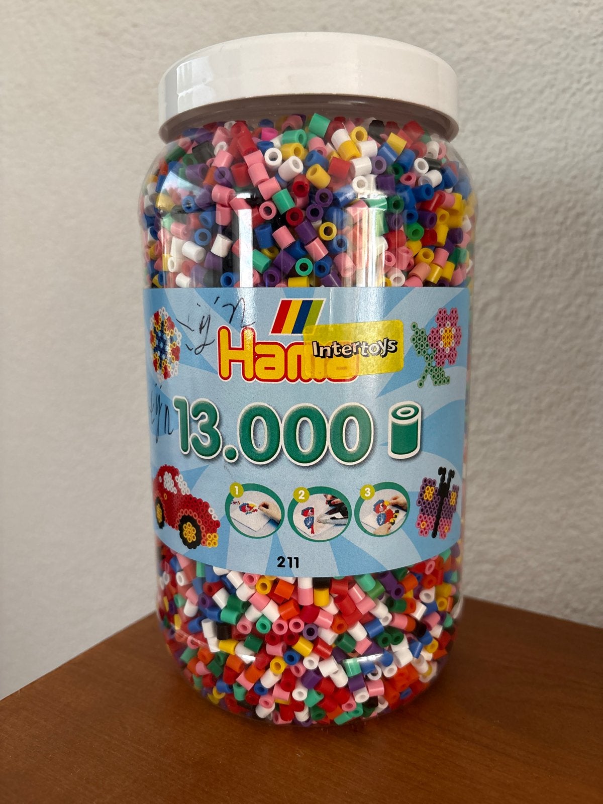 Hama Intertoys Strijkkralen Emmer 13.000 stuks, Ophalen of Verzenden, Nieuw, Knutselen