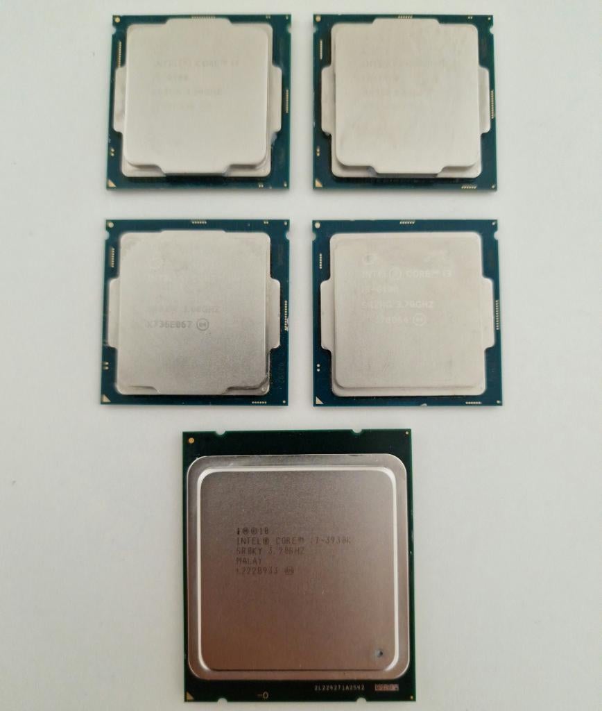 Intel Core i7 8700 7700 3930K,  i5 7400, i3 6100 processors, Computers en Software, Processors, Ophalen, Zo goed als nieuw, 4 Ghz of meer
