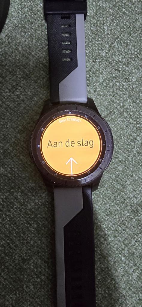 Smart watch, Ophalen of Verzenden, Zo goed als nieuw, Zwart, Android