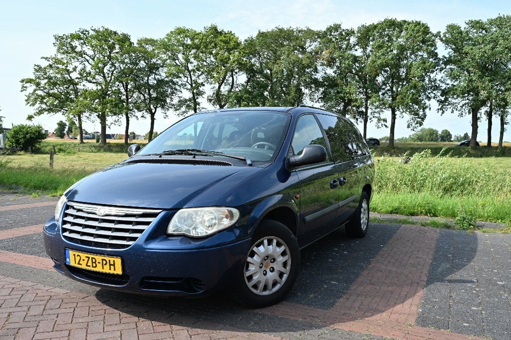 Chrysler Grand Voyager 2.5 CRD 2006 Blauw, Blauw, 7 stoelen, Grijs, 1600 kg