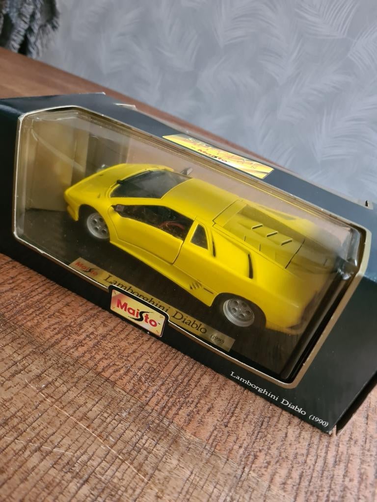 Maisto 1:18 Lamborghini Diablo 1990, Ophalen of Verzenden, Zo goed als nieuw, Maisto