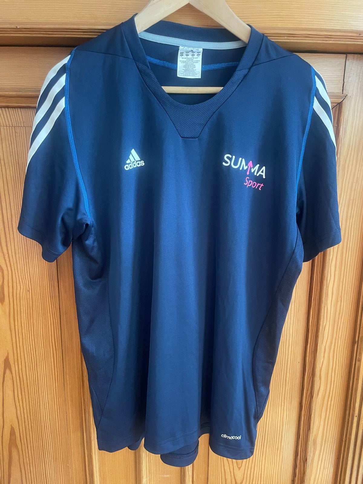 Adidas Summa Sport T-shirt - Maat S 44/46, Ophalen of Verzenden, Zo goed als nieuw, Maat 46 (S) of kleiner, Blauw