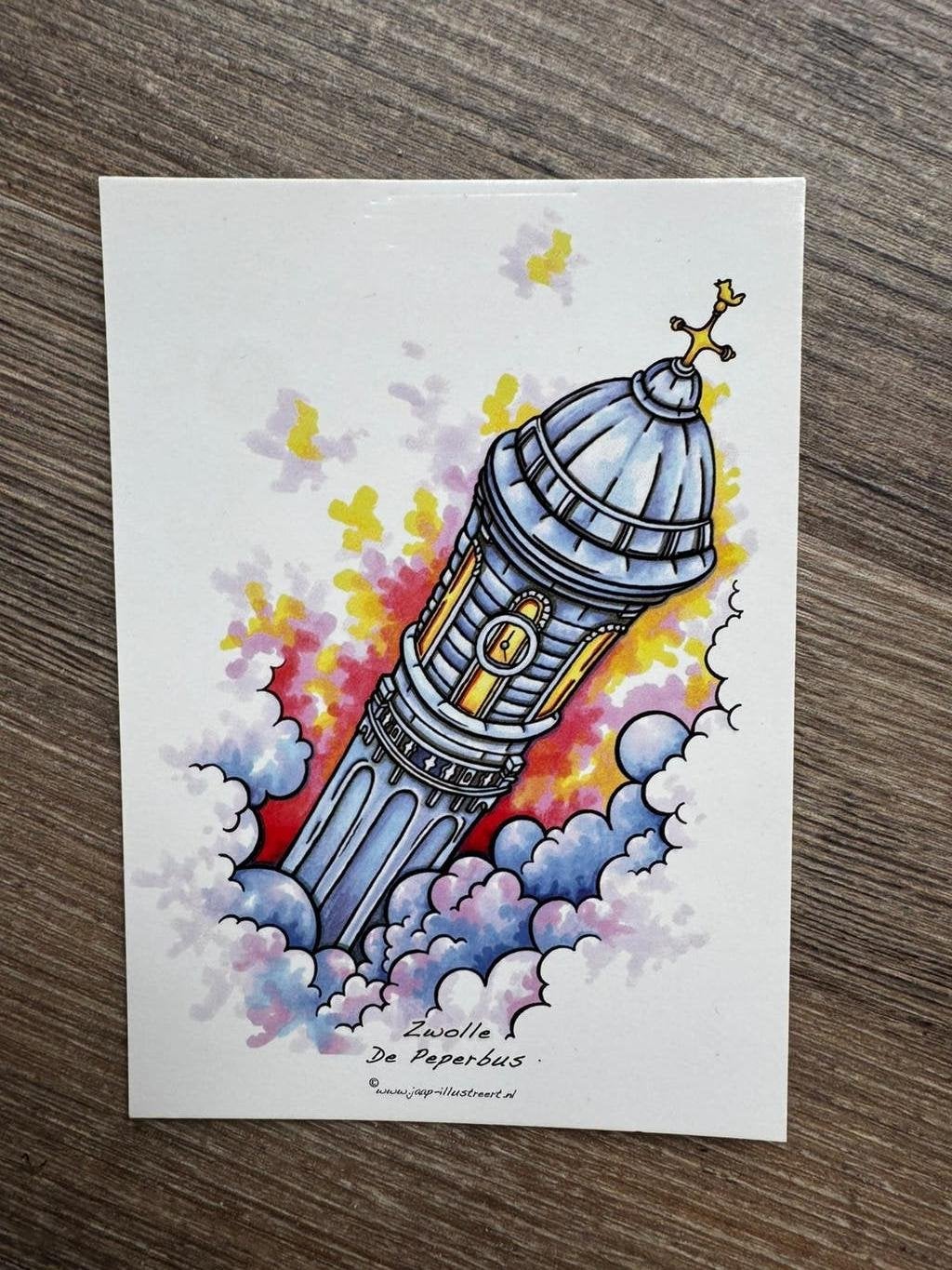 Kaarten Zwolle - De Peperbus en De Sassenpoort, Ophalen of Verzenden, Overijssel