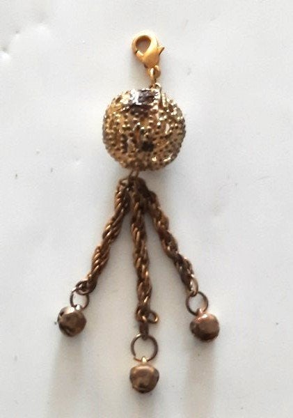 Goudkleurige hanger met filigraan Bol & Lange kettingen 6917, Ophalen of Verzenden, Nieuw, Goud, Overige materialen