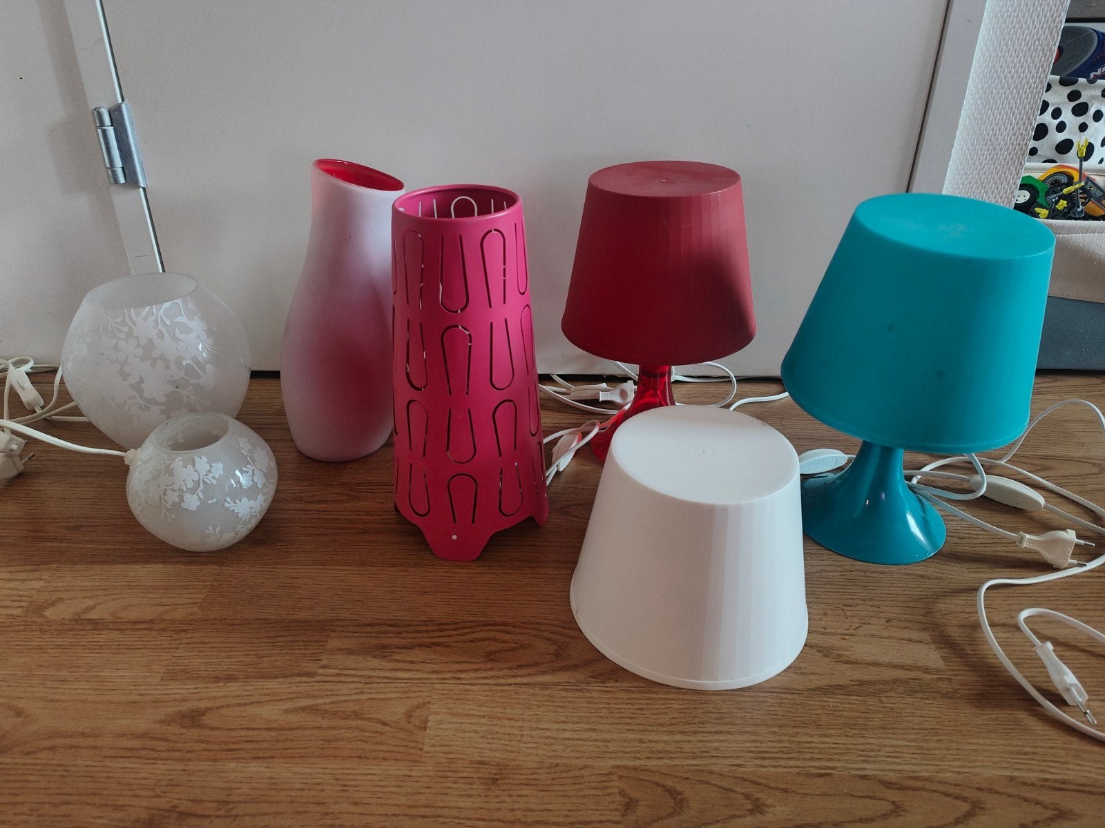 Diverse IKEA Lampen: Lampan, Kajuta, Mylonit, Knubbig, Gebruikt, IKEA, Glas, Ophalen
