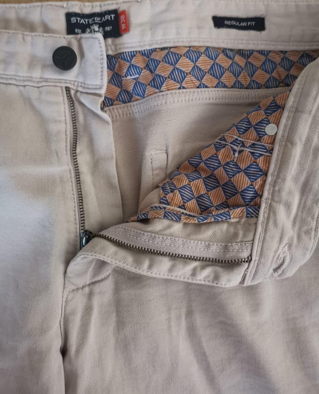 STATE OF ART chino short maat W38, State of Art, Maat 52/54 (L), Verzenden, Beige