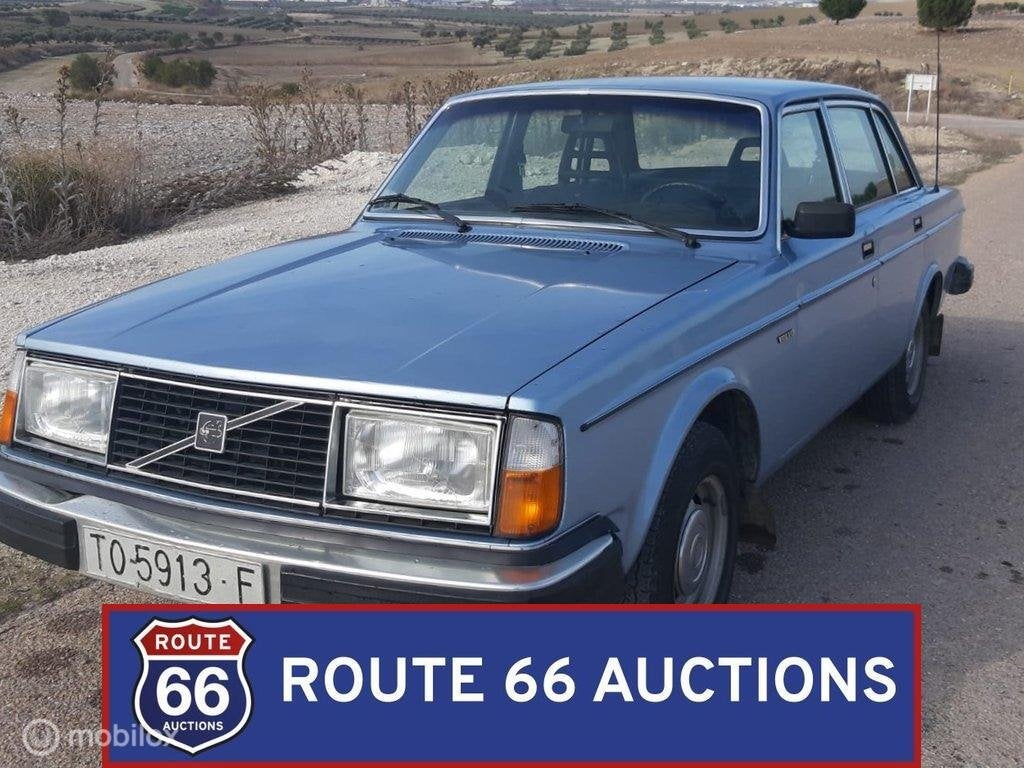 Volvo 244 GL | 1980 | Route 66 Auctions, Overige carrosserieën, Zwart, Bedrijf, Handgeschakeld