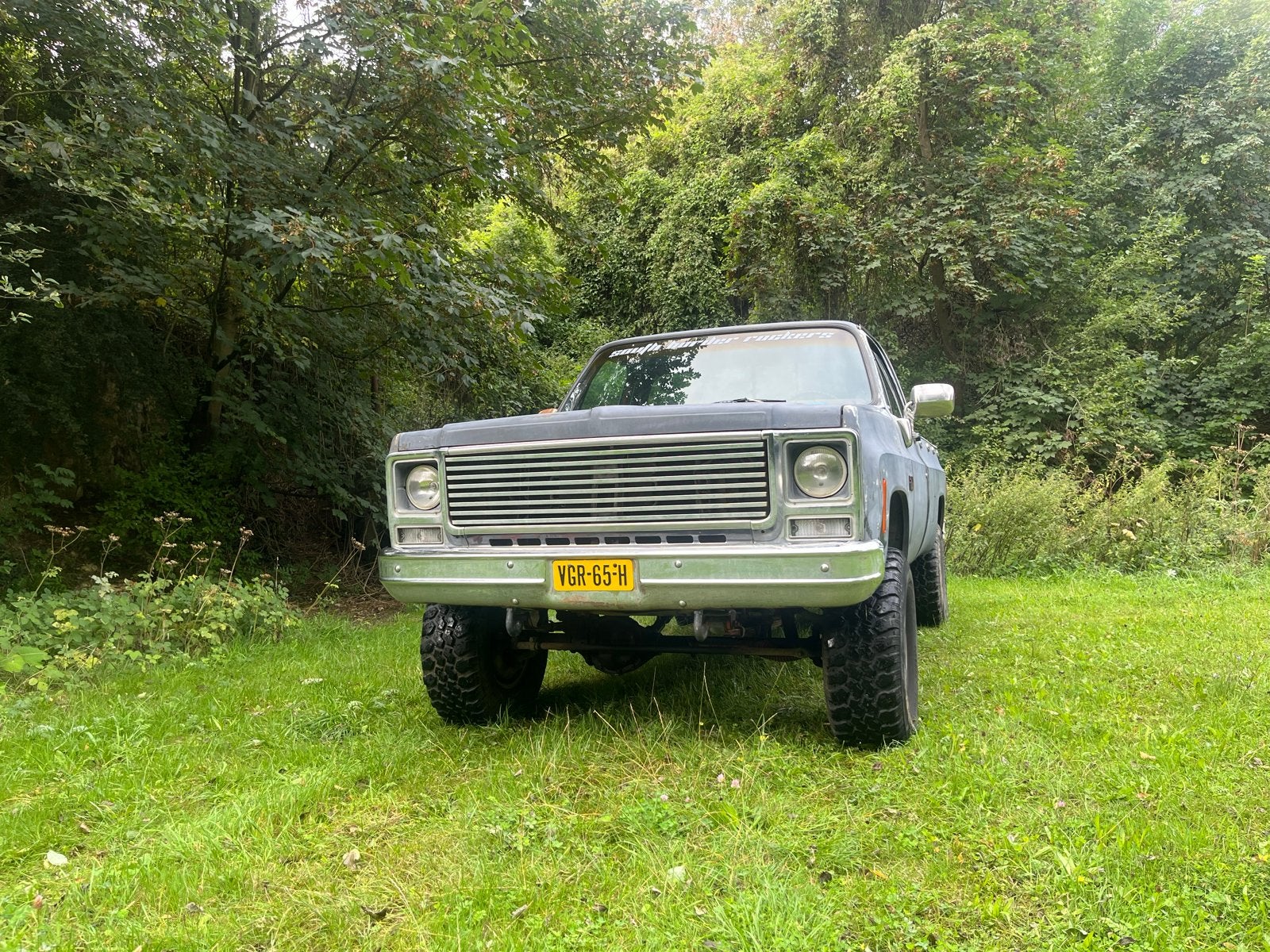 Chevrolet K20 4X4 1980  belastingvrij, Auto's, Automaat, Chevrolet, Zwart, 253 pk