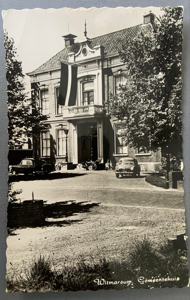Witmarssum, Gemeentehuis, Ophalen of Verzenden, 1960 tot 1980, Gelopen, Friesland