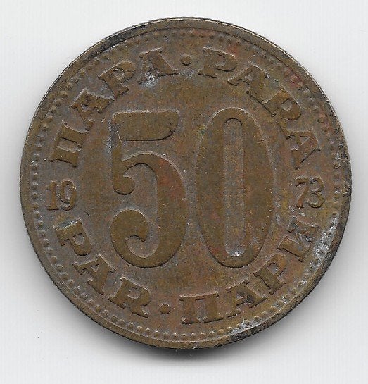 Joegoslavië 50 para 1973 KM# 46.1, Verzenden, Joegoslavië, Losse munt
