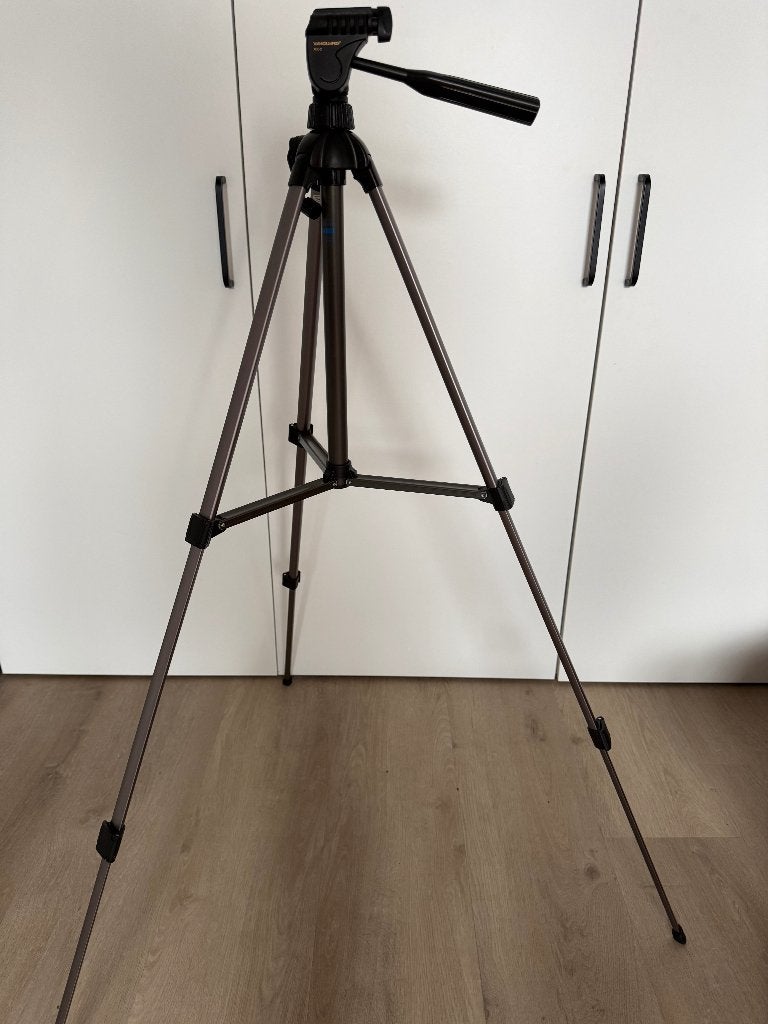 Vanguard MK-2 camerastatief – 142 cm  incl. tas, Ophalen, Gebruikt, Met balhoofd, Driepoot