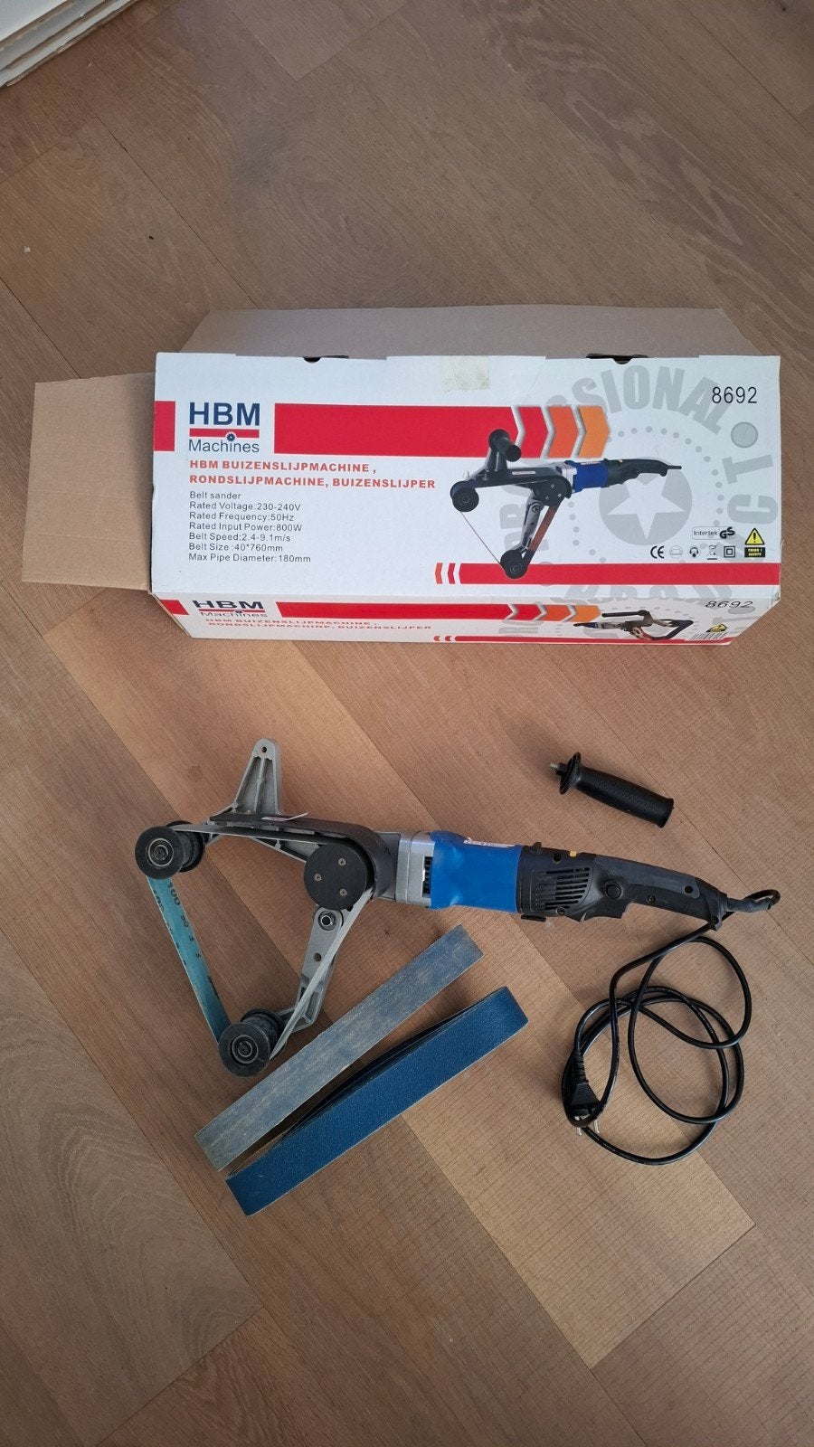 HBM trapleuning, Buizen en rondslijpmachine, Ophalen of Verzenden, Zo goed als nieuw, 700 tot 1000 watt, Overige typen