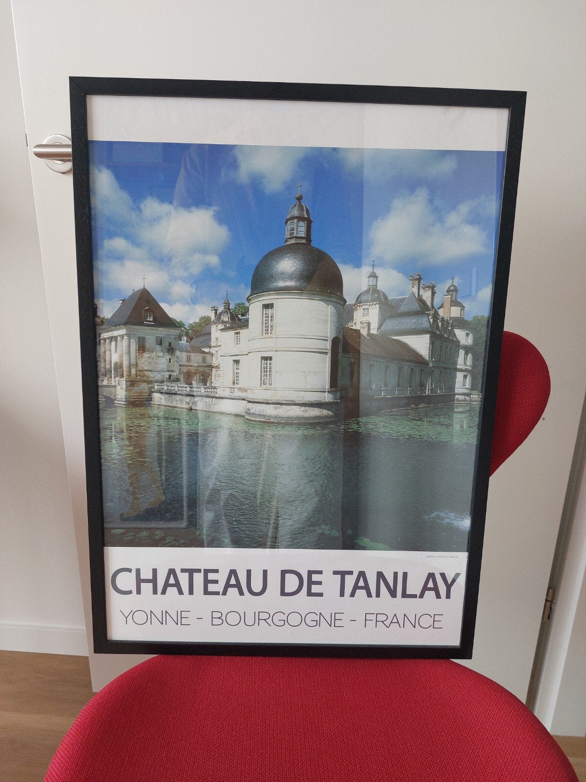 Zwarte houten wissellijst,  61 x 44 cm, Ophalen, Zo goed als nieuw, Minder dan 50 cm, 50 tot 75 cm