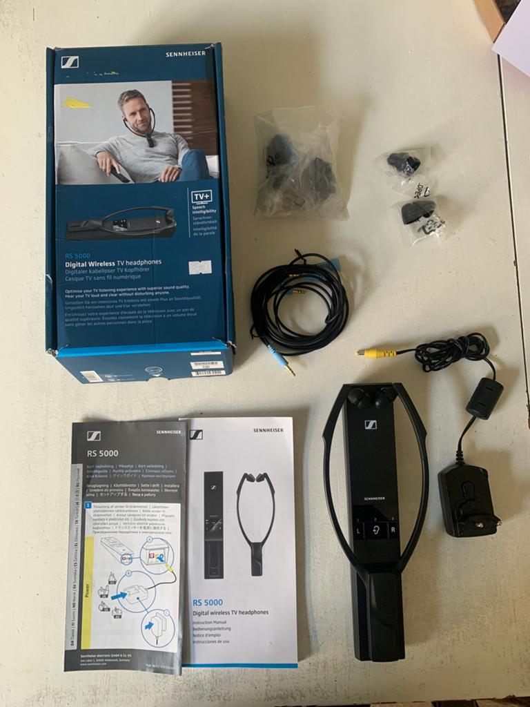 Sennheiser RS 5000 Digitale Draadloze TV Hoofdtelefoon, Audio, Tv en Foto, Koptelefoons, Sennheiser, Zo goed als nieuw, Draadloos