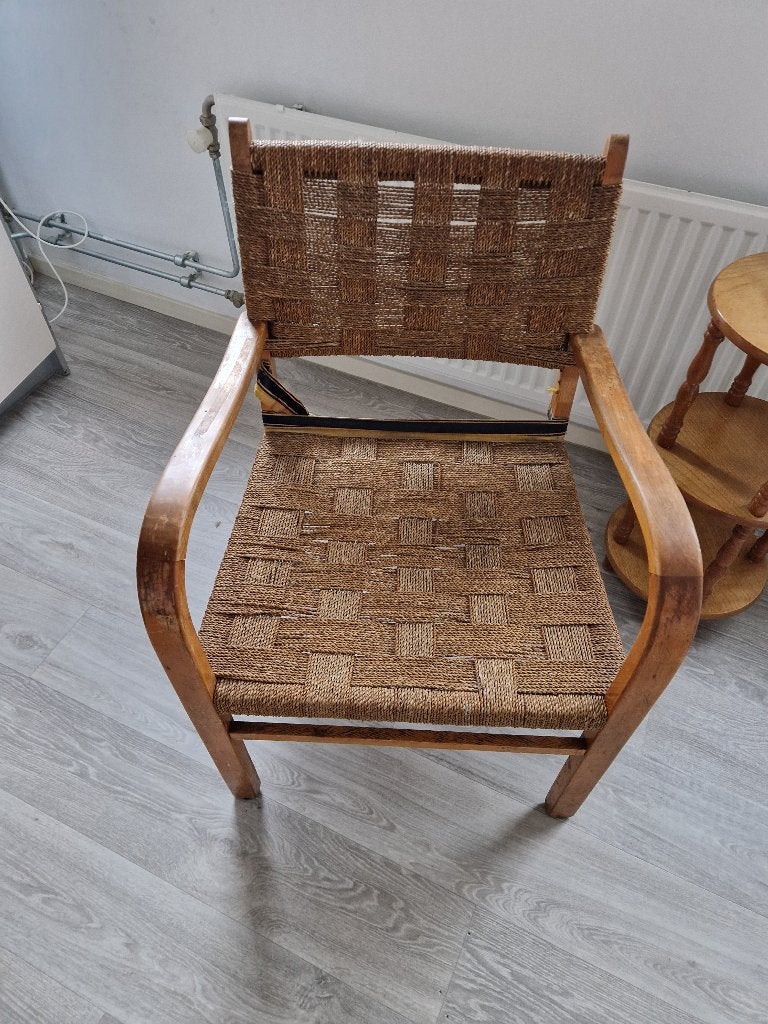 1920 Bauhaus Erich Diekmann stoel Japandi stijl!, Ophalen, Japandi, Gebruikt, Bruin