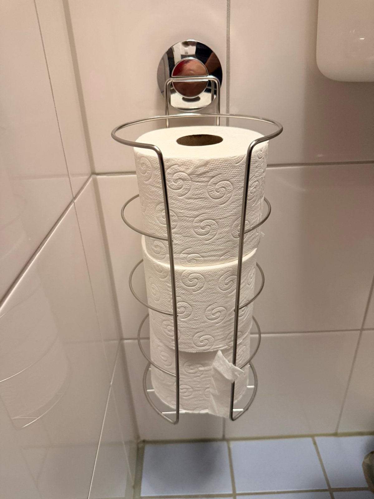 Reserve toiletrol houder met zuignap. In goede staat, Ophalen of Verzenden, Zo goed als nieuw, Toilet