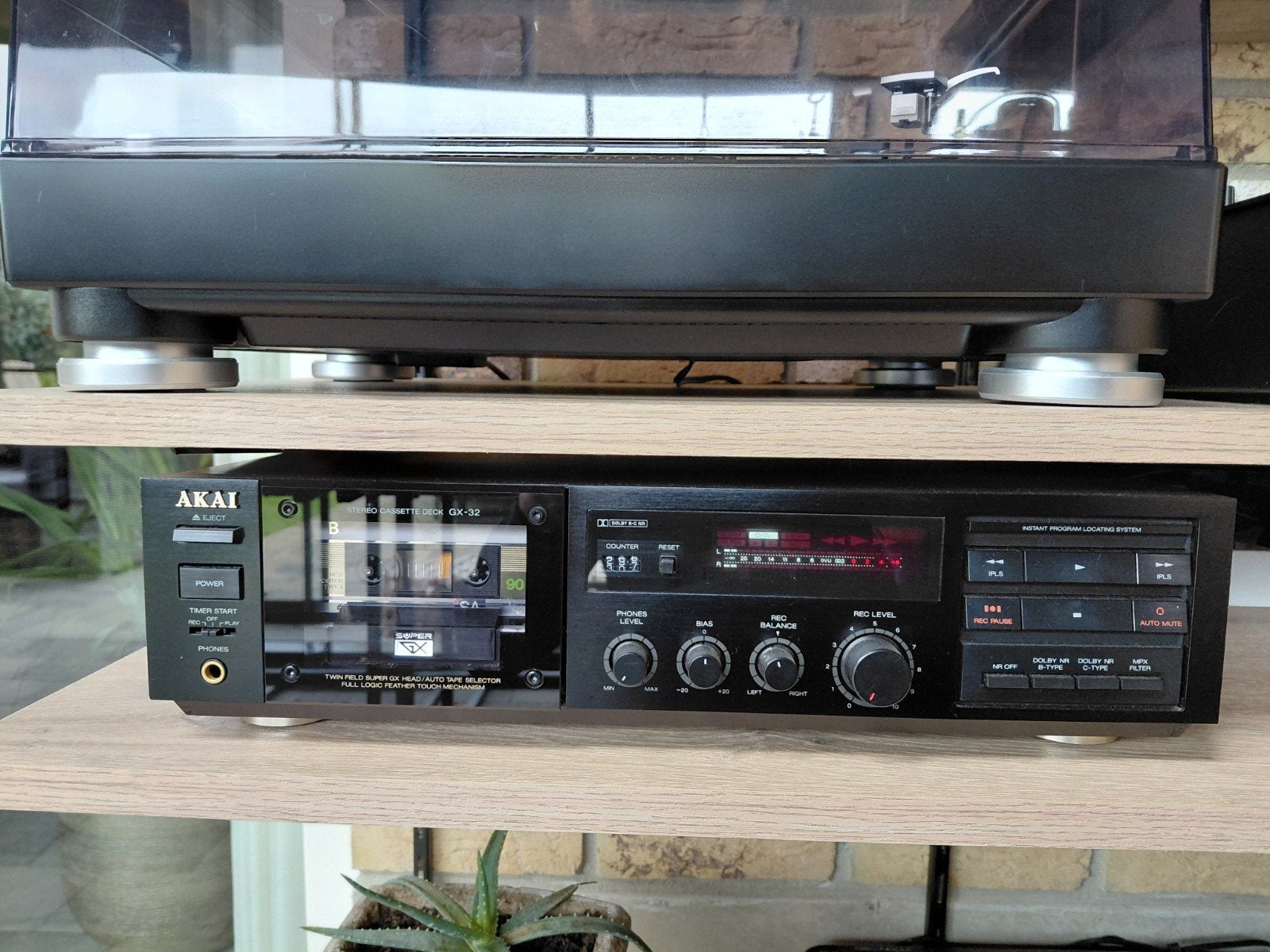 Akai gx  32 Casettedeck, Ophalen of Verzenden, Enkel, Akai, Tiptoetsen