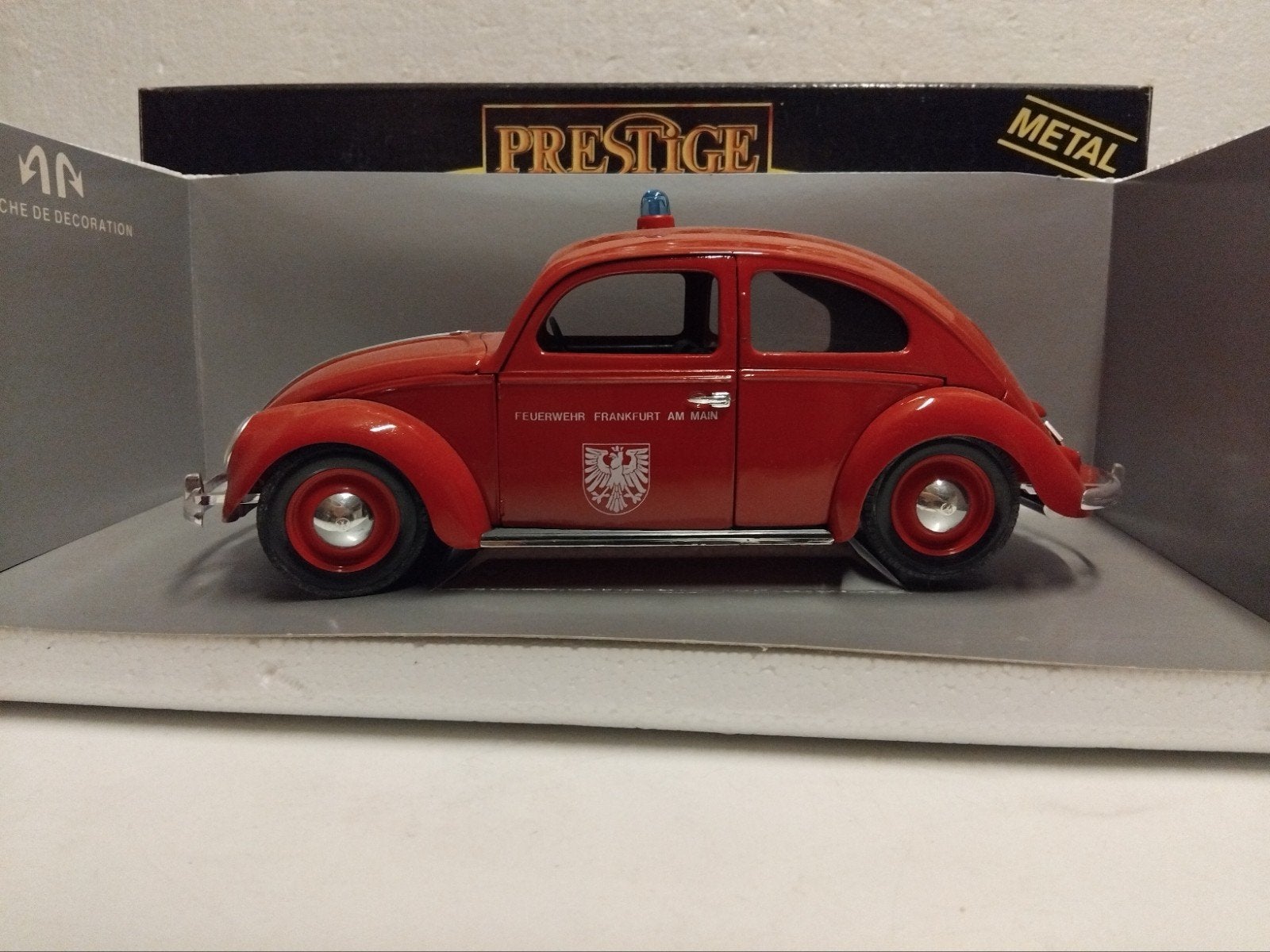 Volkswagen Kever Split Window rood Feuerwehr Solido 1:17 KRD, Ophalen of Verzenden, Zo goed als nieuw, Auto, Solido