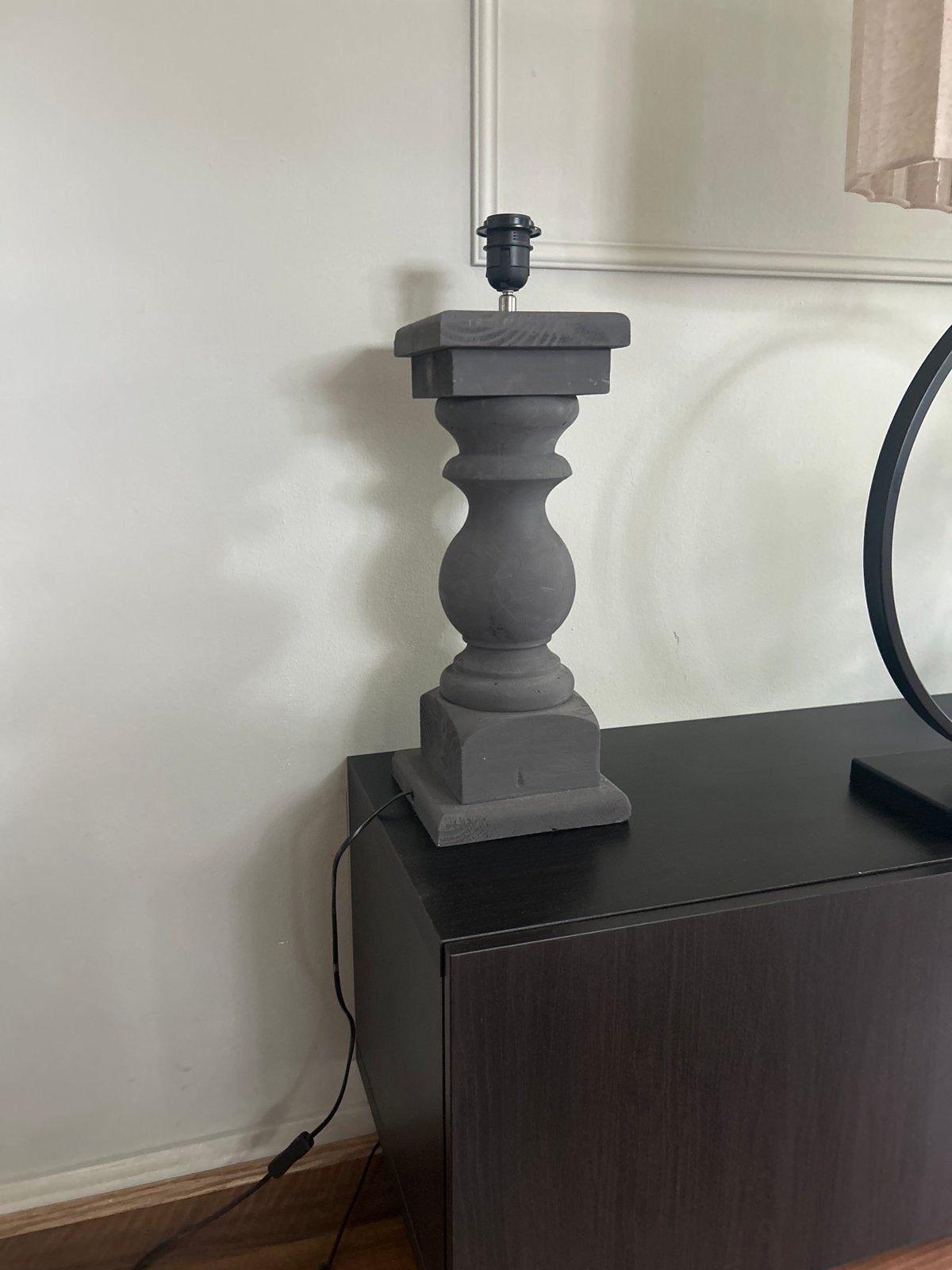 Lamp, Ophalen, E27 (groot), Zo goed als nieuw, Grijs