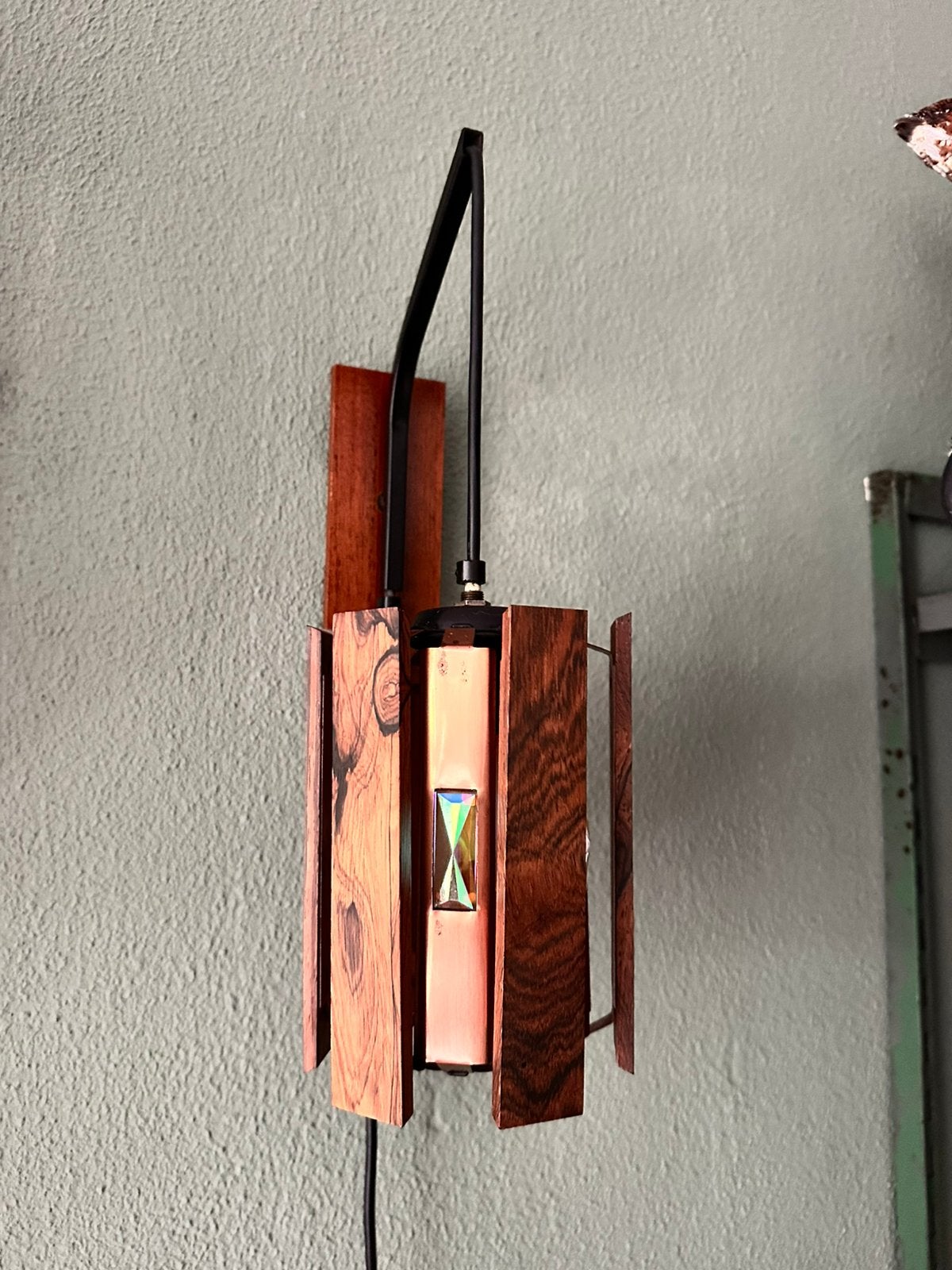 Vintage Werner schou wand lampje., Ophalen, Zo goed als nieuw, Hout