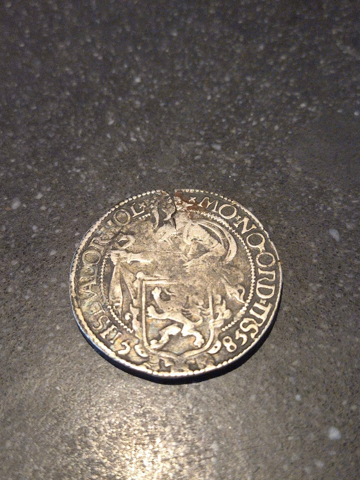 Leeuwendaalder Overijssel 1585 - Zilveren Munt 27,00gr, Vóór koninkrijk, Zilver, Losse munt, Overige waardes