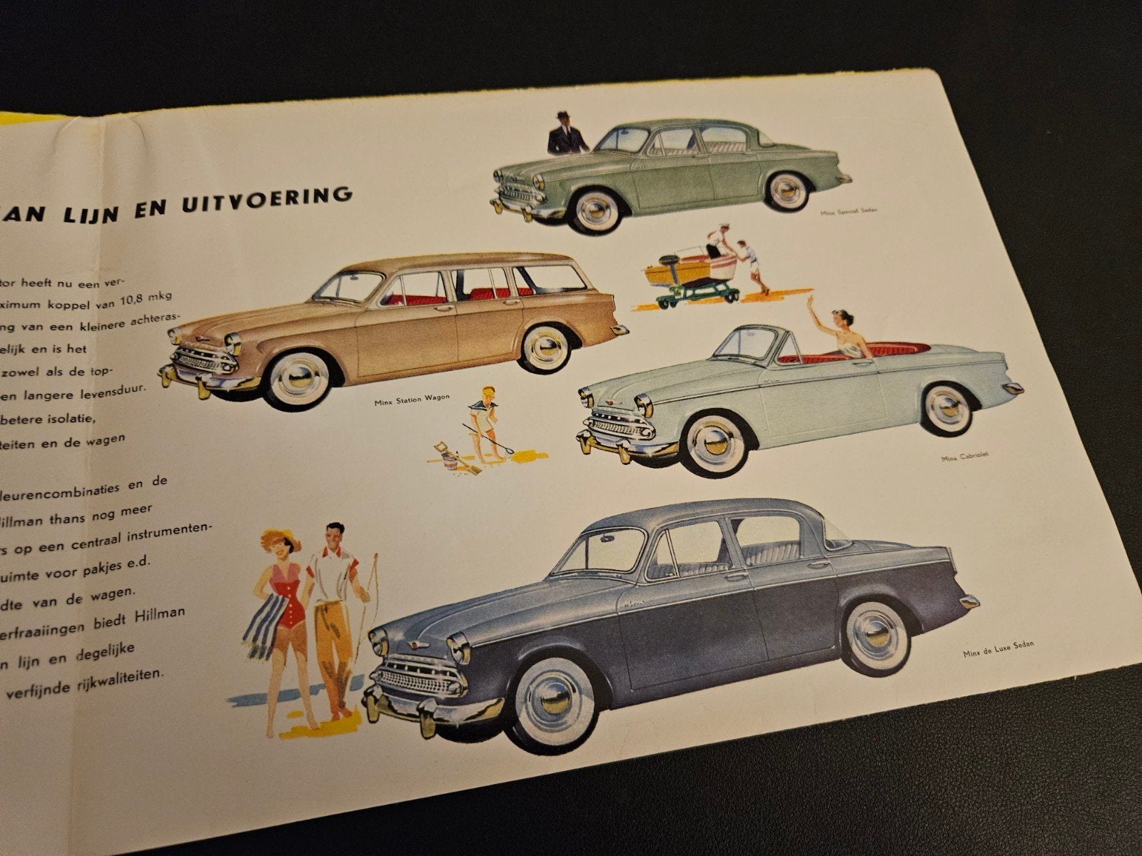 Brochure Hillman Serie III 1959, Ophalen of Verzenden, Zo goed als nieuw, Overige merken