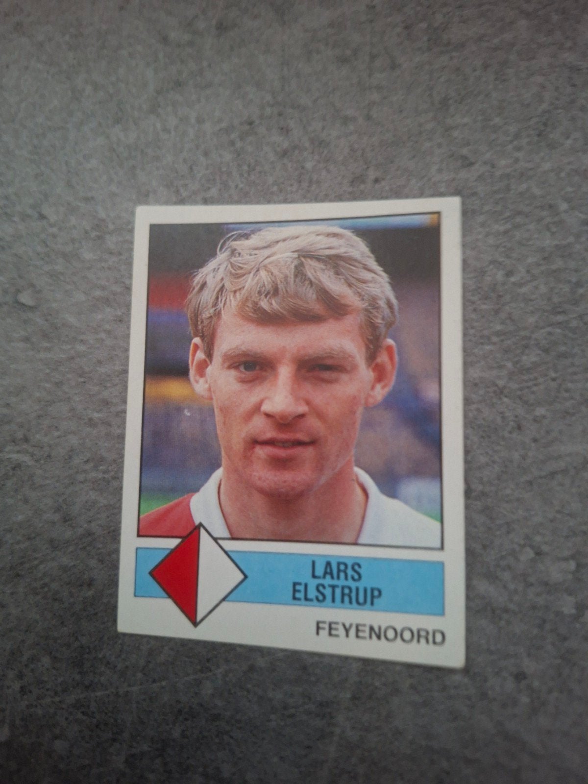 Panini sticker Voetbal 87. Lars Elstrup Feyenoord., Ophalen of Verzenden, Zo goed als nieuw, Sticker