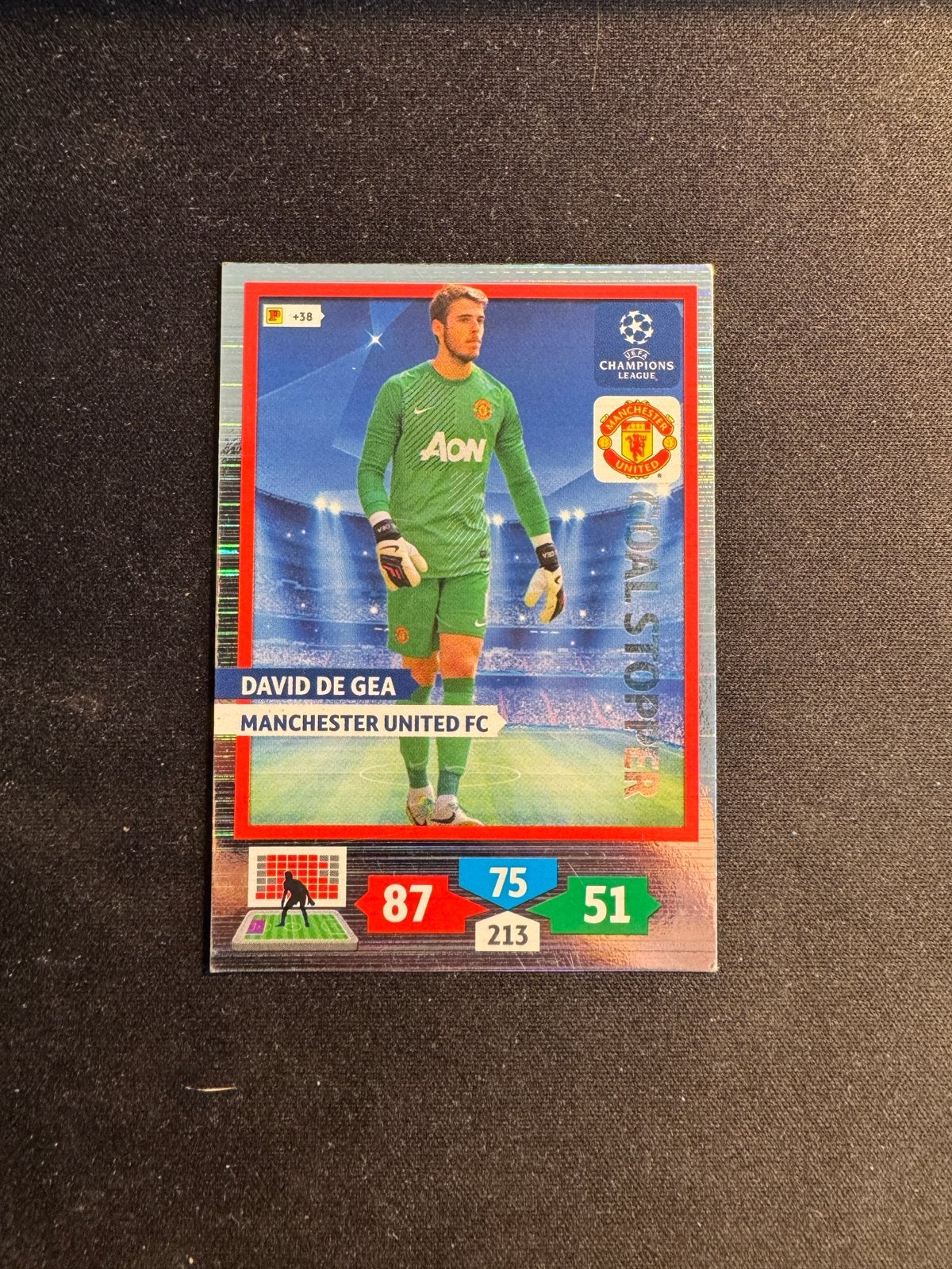 David De Gea Manchester United FC Panini Adrenalyn XL Kaart, Ophalen of Verzenden, Zo goed als nieuw, Buitenlandse clubs, Spelerskaart