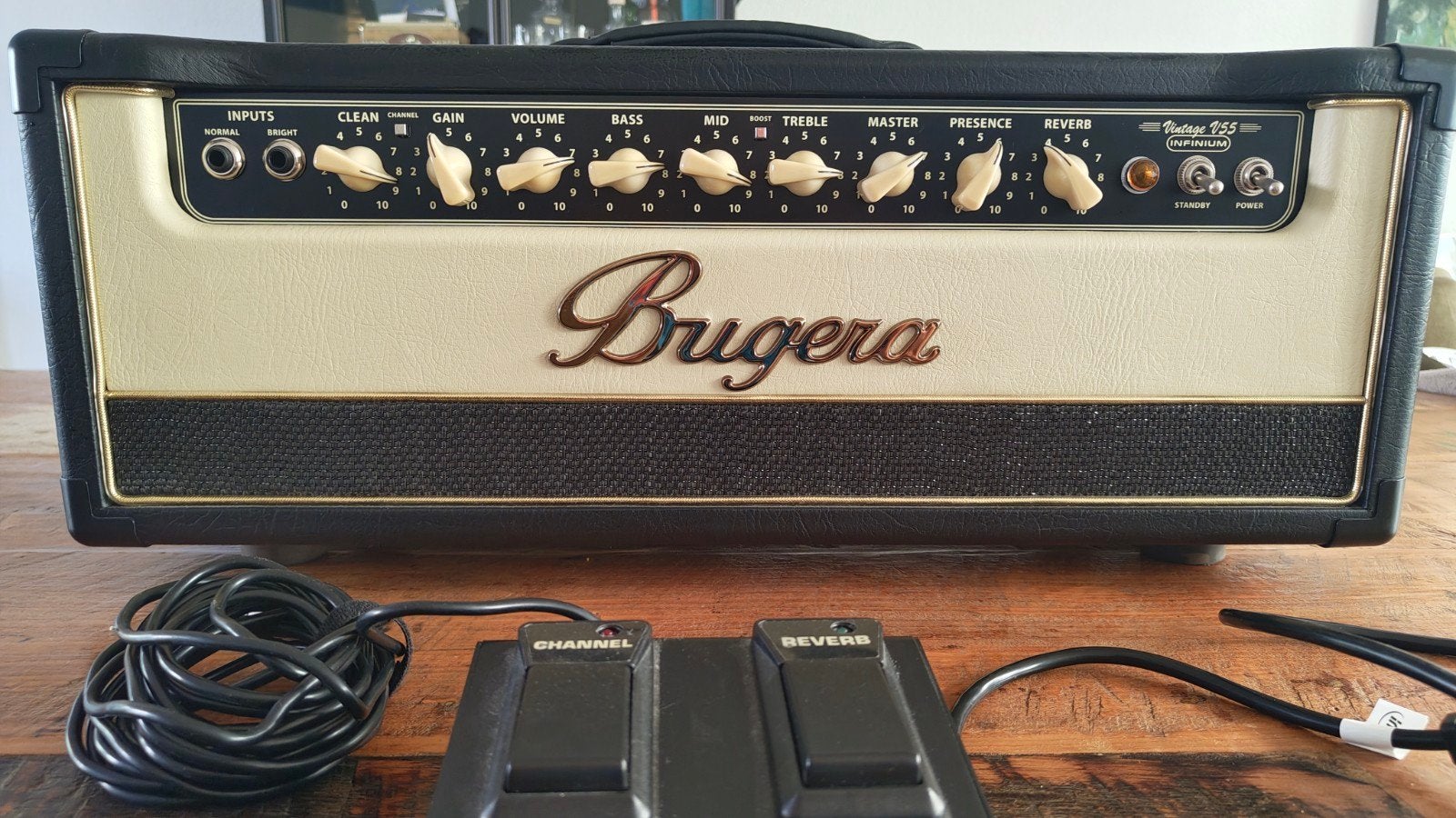 Bugera V55 Infinium gitaarversterker top, Muziek en Instrumenten, Ophalen, Gebruikt, Gitaar, 50 tot 100 watt