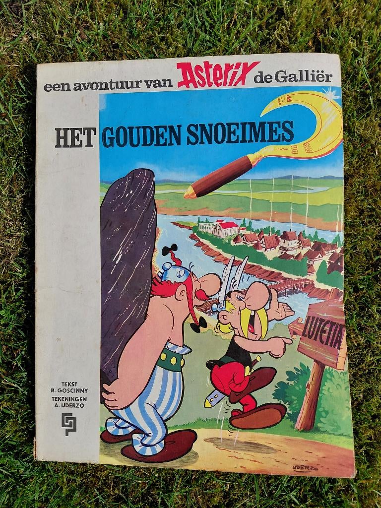 Asterix de Galliër / Het gouden snoeimes strip 1969, Boeken, Stripboeken, Gelezen, Eén stripboek, Ophalen of Verzenden, Goscinny & Uderzo