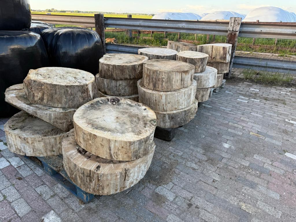 Grote blokken haardhout om zelf te kloven - per pallet, Minder dan 3 m³, Ophalen of Verzenden, Overige houtsoorten, Blokken