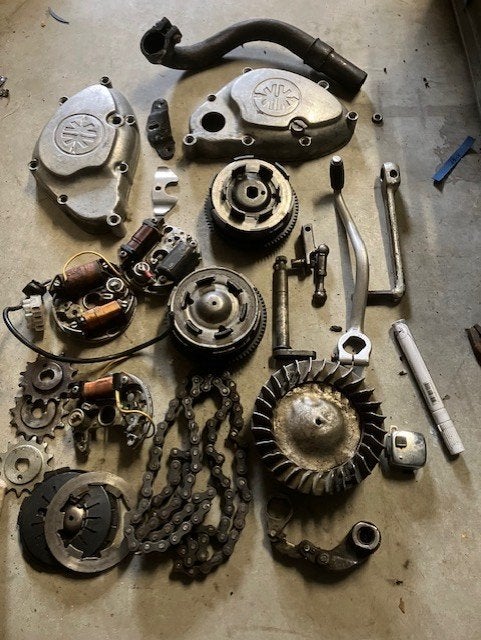 5 x Kreidler motorblok oa 3 hand, 3 en 4 voet incpl, Ophalen, Gebruikt, Blok, Overige merken