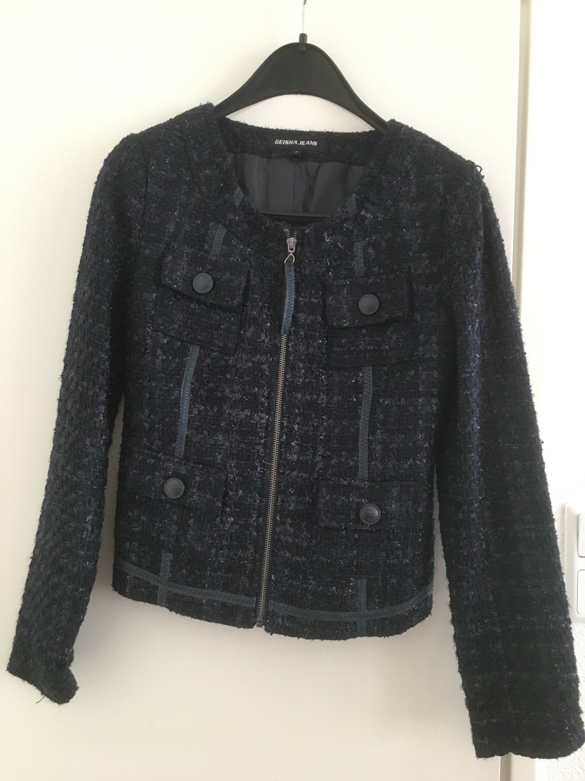 Nieuw blauw Geisha Jeans blazer/jasje, maat S., Kleding | Dames, Ophalen of Verzenden, Nieuw, Maat 36 (S), Blauw