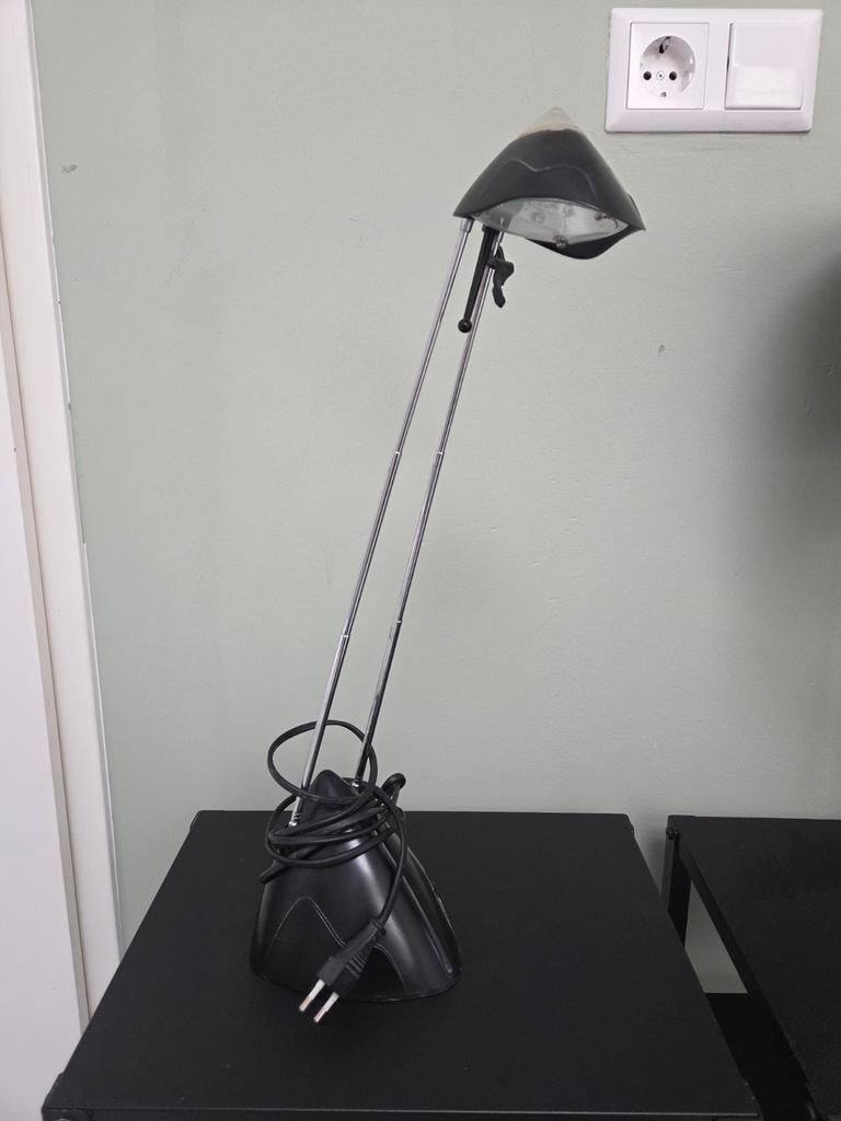 Zwarte Bureaulamp - Verstelbaar, Ophalen, Gebruikt, Metaal