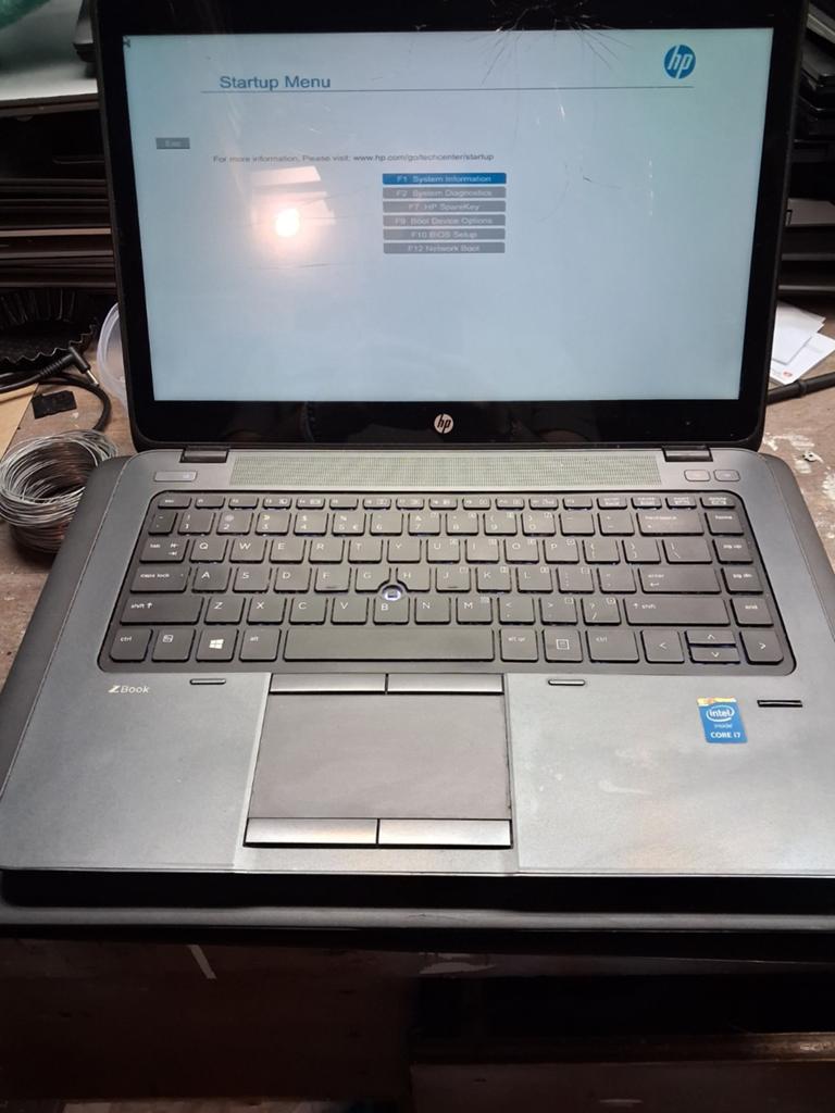 Touchscreen defect ZBook met Intel Core i7 processor, Computers en Software, Windows Laptops, Niet werkend, 15 inch, SSD, 2 tot 3 Ghz