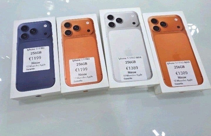 iphone 17 Pro Max 256gb/ iphone 17 Pro 256gb Nieuw, Telecommunicatie, 256 GB, Nieuw, Rjsmartphonelelystad@gmail.com, IPhone 17 Pro Max