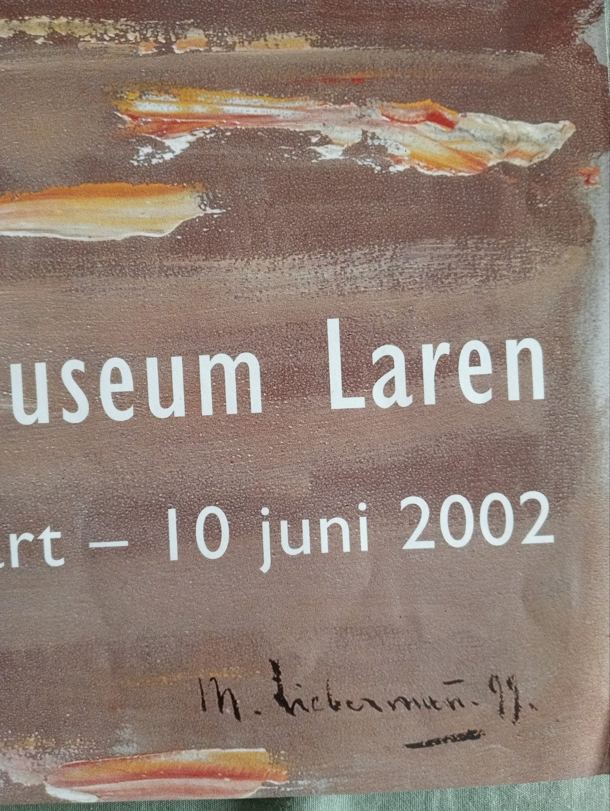 Max Liebermann poster Singer Museum Laren 2002, Ophalen of Verzenden, A1 t/m A3, Overige onderwerpen, Rechthoekig Staand
