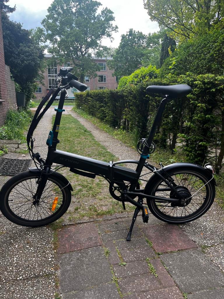 B'Twin vouwfiets, zo goed als nieuw, Fietsen en Brommers, Fietsen | Vouwfietsen, Overige merken, 20 inch of meer, Velgrem, Versnellingen