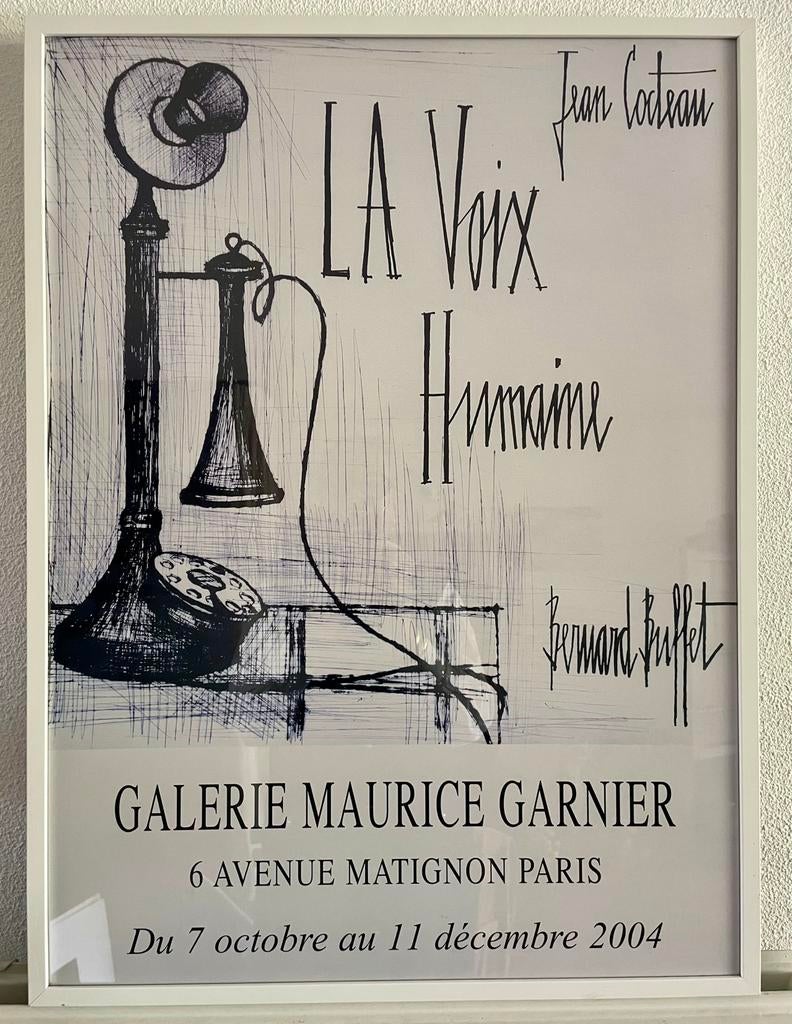 Galerie Maurice Garnier: affiche Buffet/Cocteau, Verzamelen, Foto's en Prenten, Ophalen, 1980 tot heden, Zo goed als nieuw, Overige onderwerpen