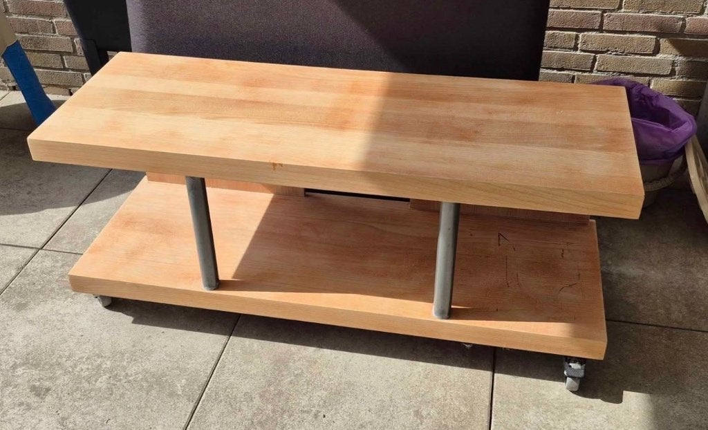 Tv tafel, Ophalen, Overige materialen, Gebruikt, 100 tot 150 cm