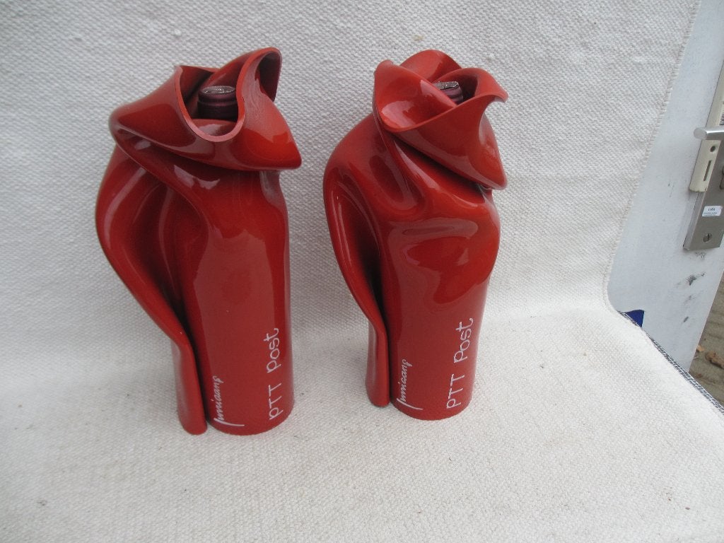2 stuks Henk Jurriaans, object/vaas, gesigneerd jaren 80, Ophalen of Verzenden
