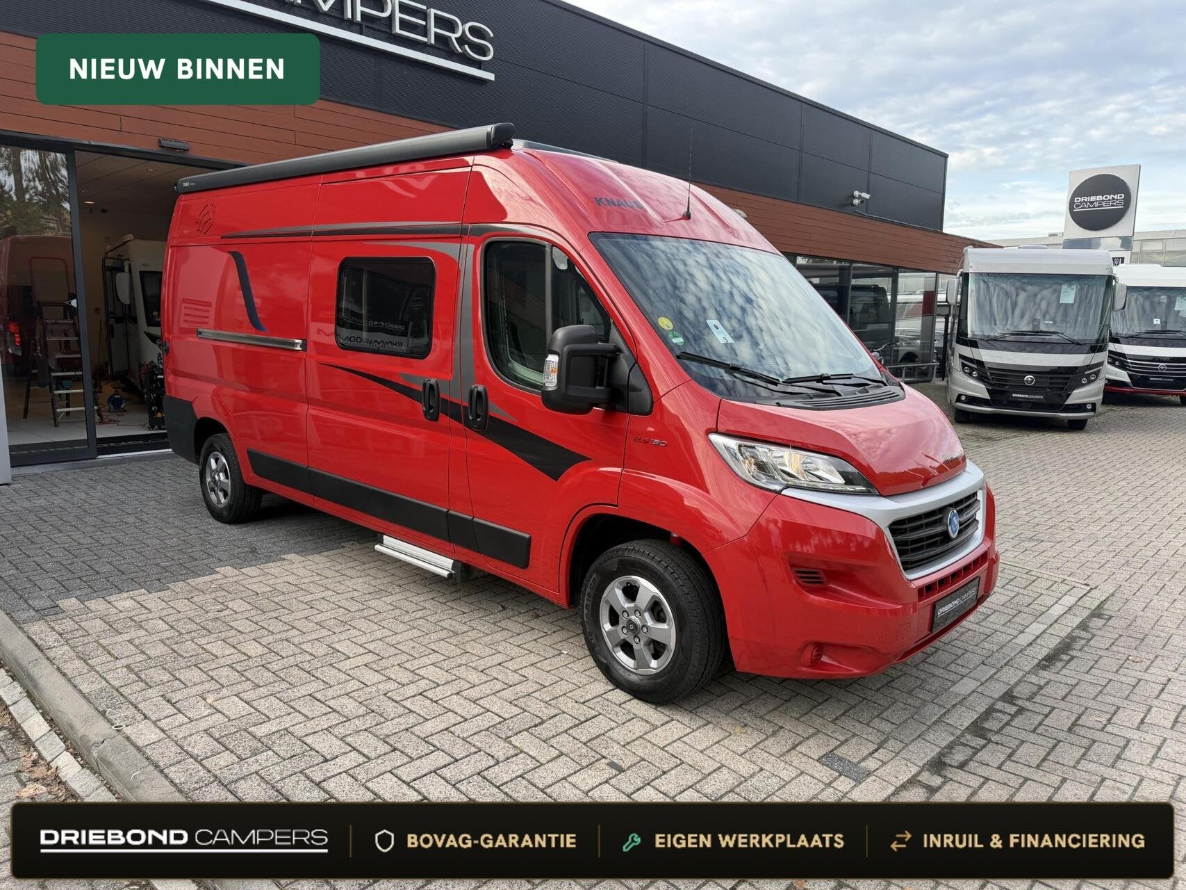 Knaus 600MQ Boxstar Street Euro6 Luchtvering Luifel Trekhaak, Caravans en Kamperen, Tot en met 2, 6 tot 7 meter, Bedrijf, Elektrische ramen