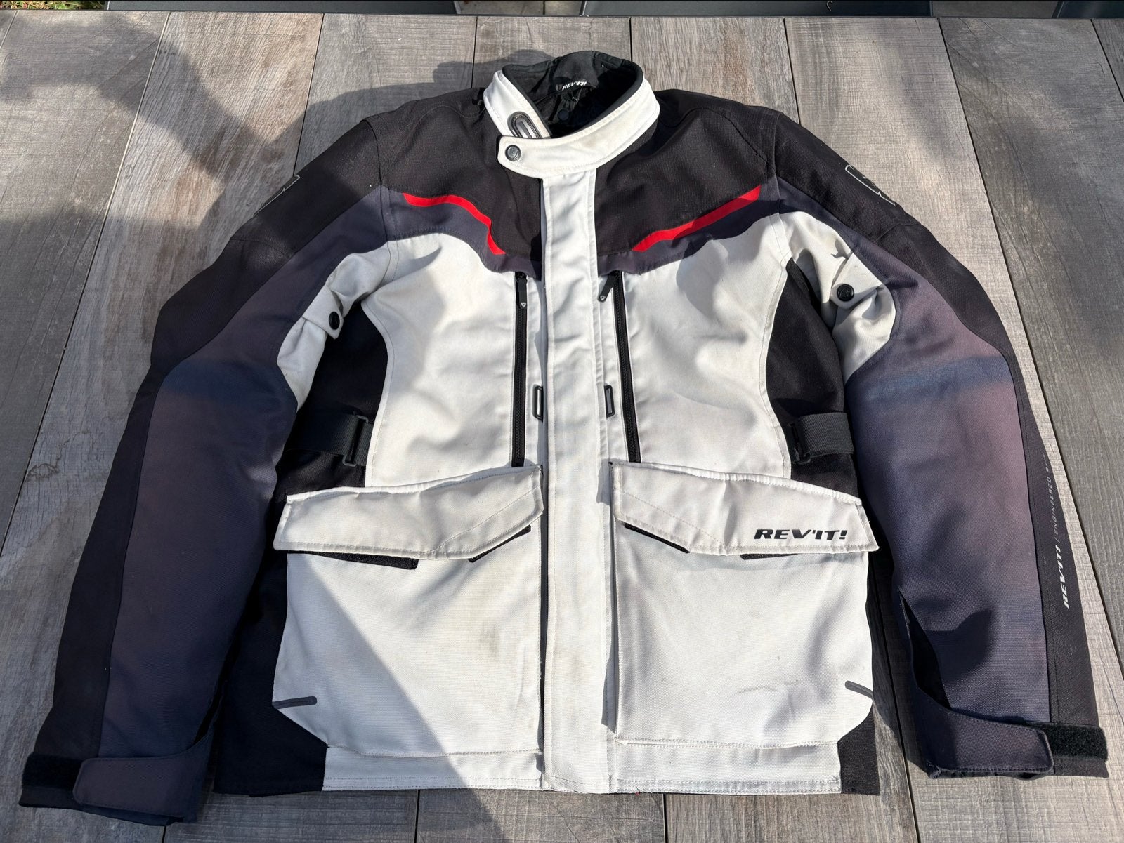 REV'IT! Motorjas - Textiel - Maat XXL - Gebruikt, Motoren, Ophalen of Verzenden, Tweedehands, Dames, Jas | textiel
