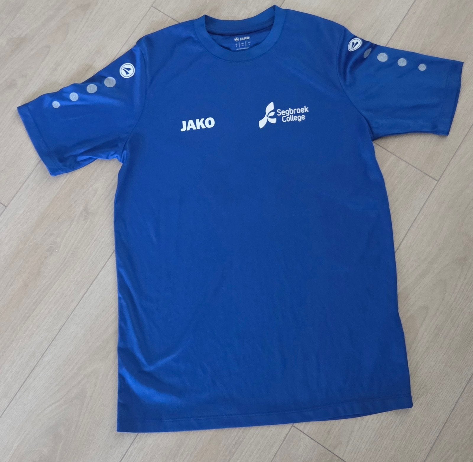 Jako sportshirt Segbroek College maat S, Blauw, Ophalen of Verzenden, Zo goed als nieuw, Jako