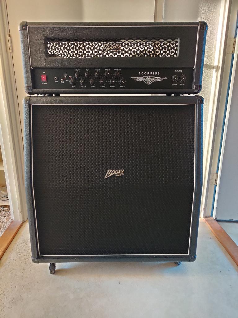 Bogey Scorpius SP-200 halfstack, Ophalen, Zo goed als nieuw, Gitaar, 100 watt of meer