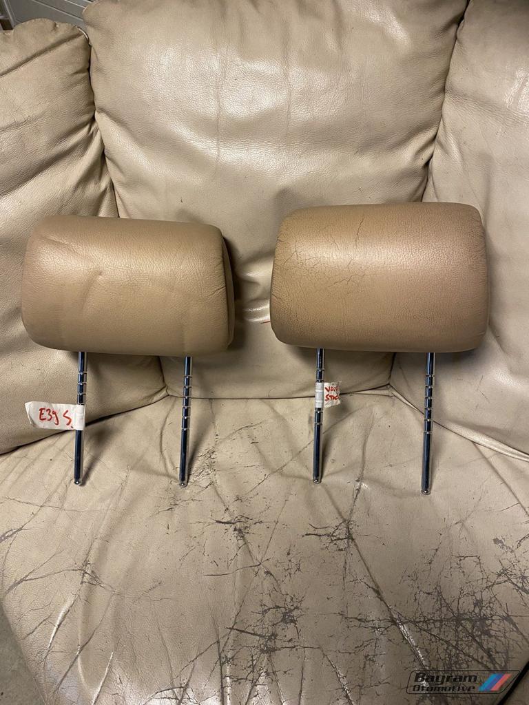 Bmw E39 hoofdsteunen set creme beige voorstoelen E36 5-serie, Gebruikt, -, -, Ophalen of Verzenden