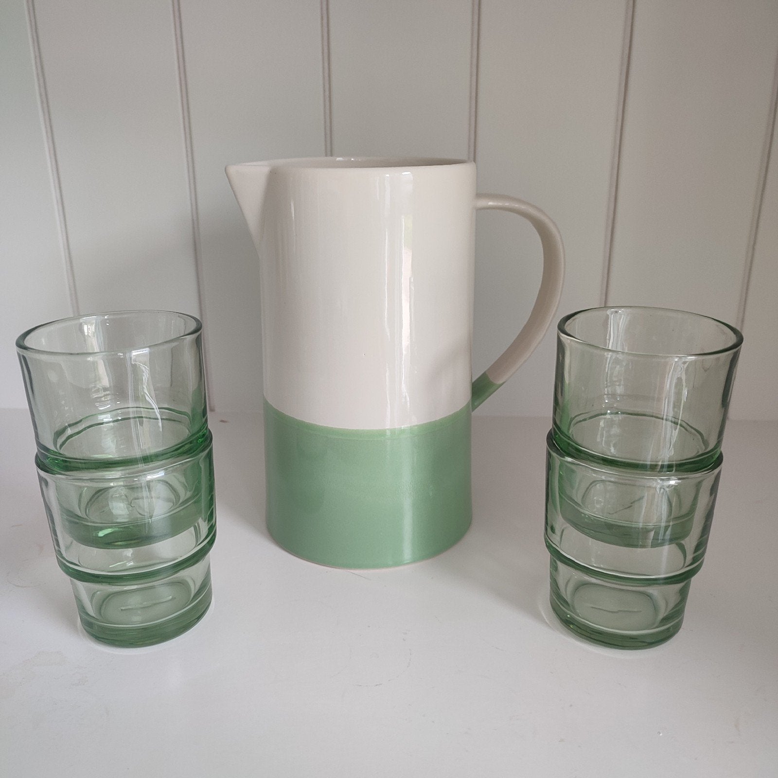 Mooie kan + 4 glazen NIEUW!, Ophalen, Nieuw