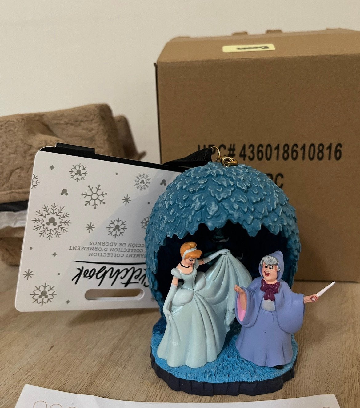 Disney Cinderella Assepoester en fee sketchbook ornament, Ophalen of Verzenden, Nieuw
